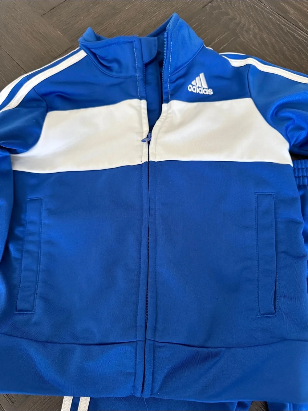 Adidas Toddler Tracksuit 24 Months Blue 2 Piece Jogger Set Track Suit